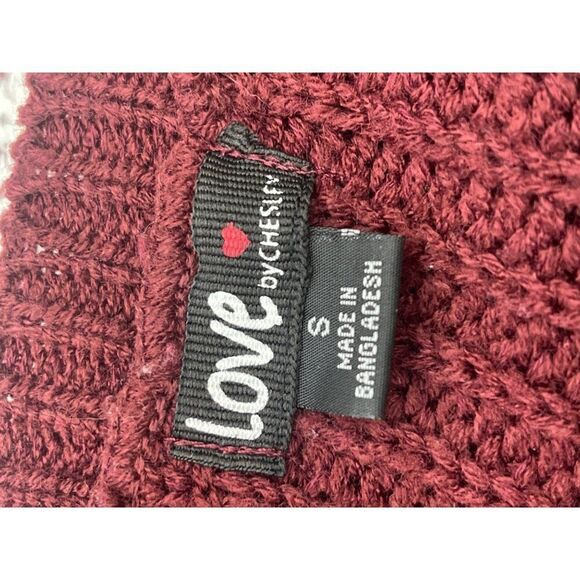 Love by Chesley Stripe Chunky Hi-Low Sweater Size S - Picture 7 of 9